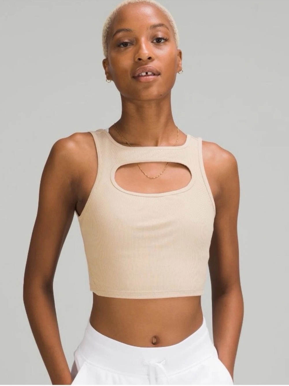 Lululemon LA Front Cut-Out Crop Tank